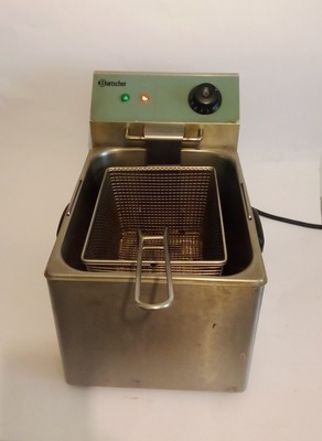 Bartscher Gastro Fritteuse Edelstahl 8 Liter, 3.250W, 180°, 230V