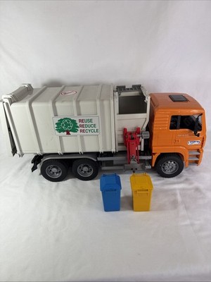 Bruder Garbage Truck Replacement Cans 3'' Lot of 2, Trash Recycling Bin