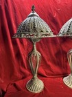 Two Vintage Medal Lamps . Iron Scrollwork — photo 2