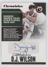 2017-18 Panini Chronicles Auto Red 138/149 DJ Wilson #CA-DJW Auto 0c6