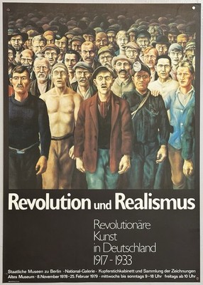 Original Revolution und Realismus 1917-1933 Ausstellungsplakat DDR Poster Berlin