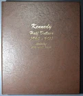 1964-2011 KENNEDY HALF DOLLAR ALBUM BU/PR 137 Coins/33 Silver Dansco#8166 A6299