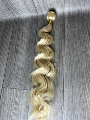 Huam Hair Synthetic Blend Bleach Blonde 613 Hair Weft Brand new A7