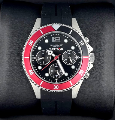 Sector 230 35559130 Dual Time Zone/Coke Bezel/Stainless Steel Men's Watch 39mm