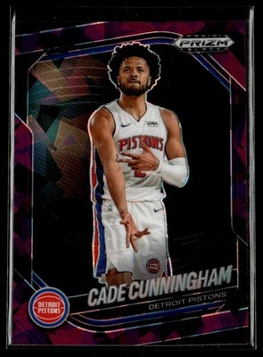 2024-25 Panini Prizm Black 8 Cade Cunningham Detroit Pistons Purple Ice 010/149