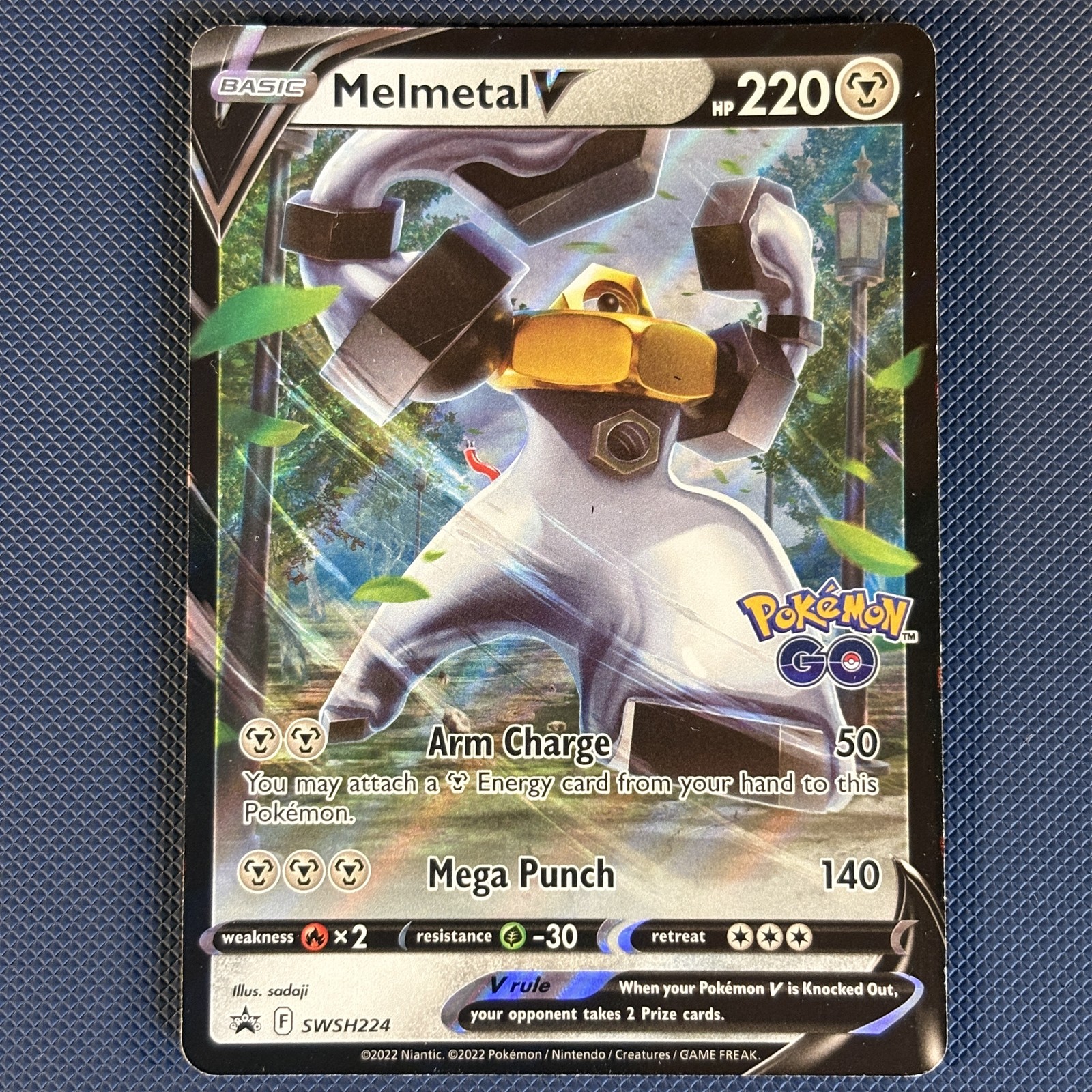 Melmetal V SWSH224 - SWSH Black Star - Promo Holo Pokemon Card - NM