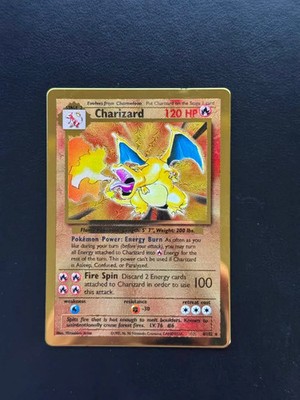 Pokemon Card Charizard 4/102 Gold Metal Celebrations UPC 25th