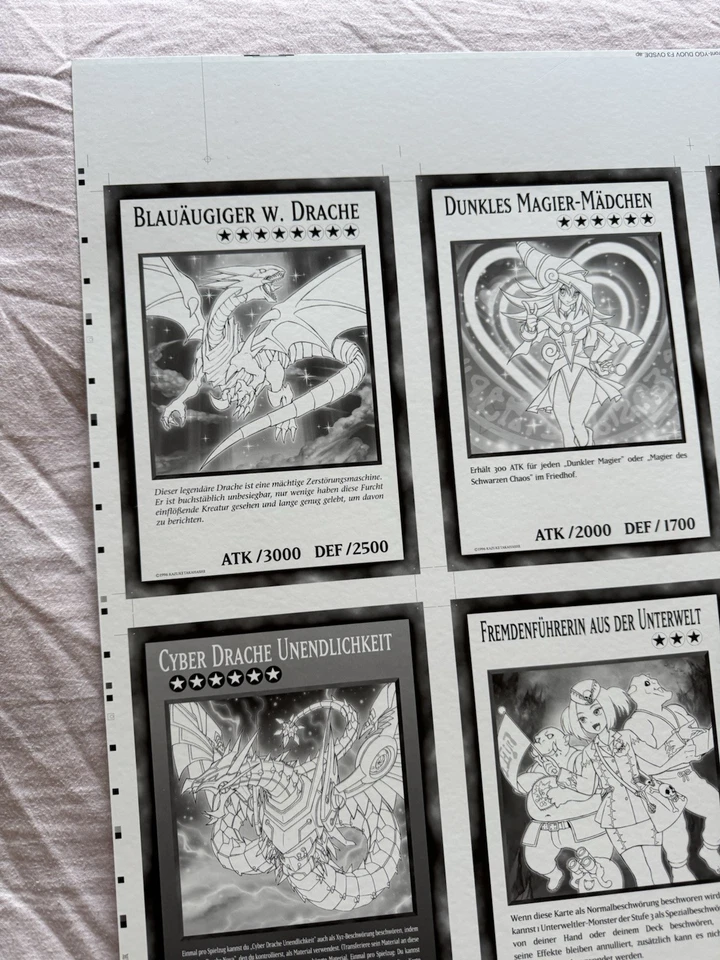 YuGiOh! Duel Overload Giant Cards Uncut Sheet - Misprint Error German DUOV - Image 4 of 4