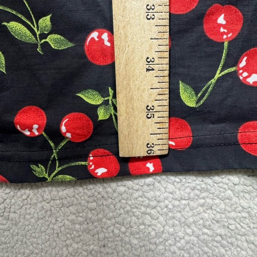 Vestido Morbid Threads para mujer pequeño estampado de cereza halter lazo acento vintage - Imagen 14 de 14