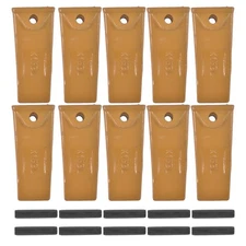 10Pcs X156L Long Bucket Teeth Dirt Teeth with P156 Roll Pins for Digging Buckets