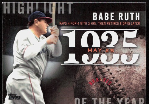 2015 Topps Update Babe Ruth Highlight of the Year | eBay