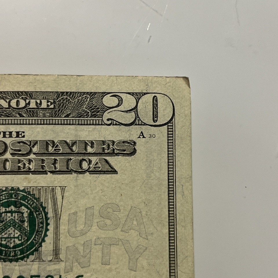 Bill Note Empty LOW Serial Number STAR NOTE - RARE !! $20 Dollar Bill Note 2017 NJ Low ...