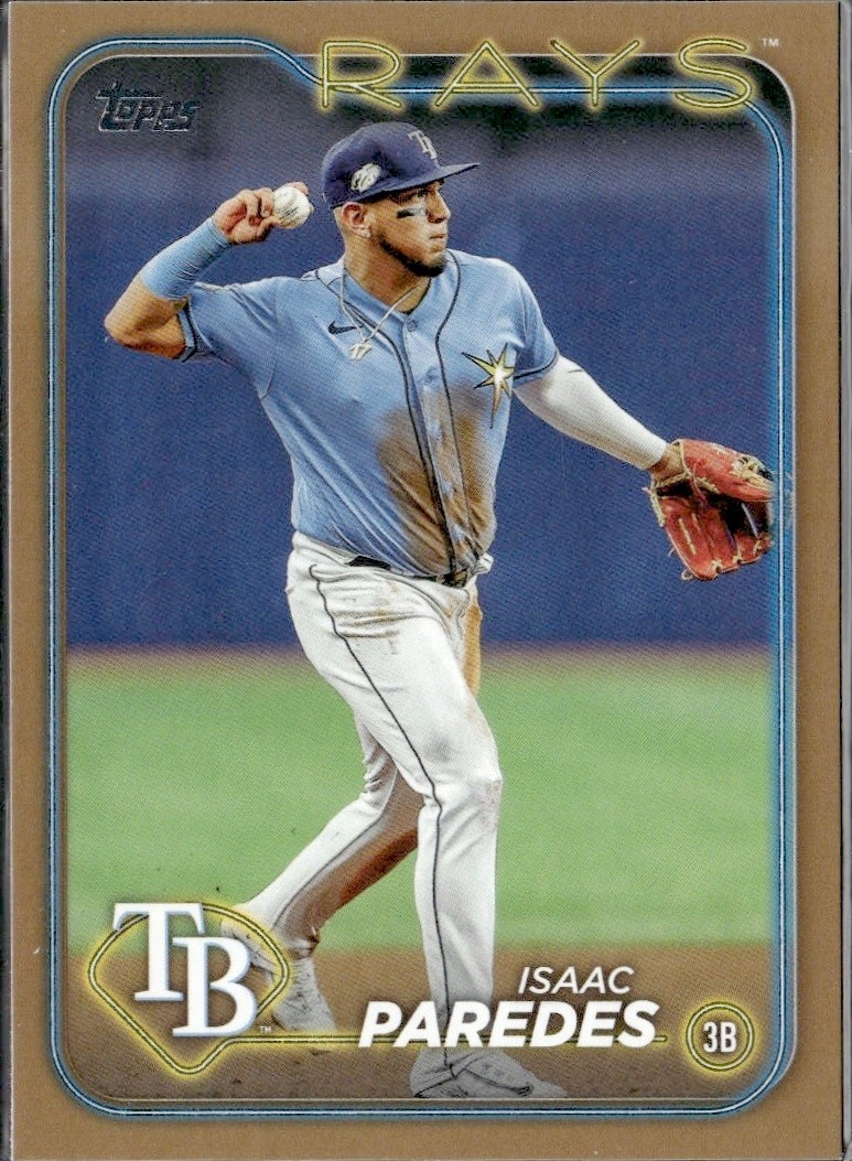 2024 Topps Series 2 Isaac Paredes #392 Gold /2024 Rays Baseball
