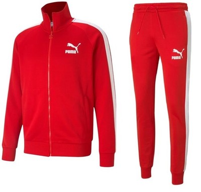 PUMA Iconic T7 Track Suit Jacket Top & Pants Men's Size LARGE L