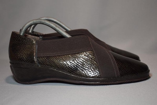 Women Ecco Heels Brown Leather 40 #3RUS