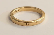 Superfit 14ct Yellow Gold Hinged Shank Flat Fit Wedding Ring Band 4.25gr