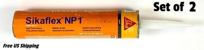 Sikaflex NP1 Polyurethane Sealant Black 10.1 oz Set of 2