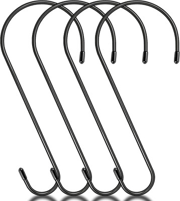 4 Pack 14 Inch Tree Branch Hooks, Extra Large S Hooks for  Feeder, Heavy Duty Lo