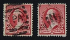 CKStamps: US Stamps Collection Scott#220a 220c Washington Used