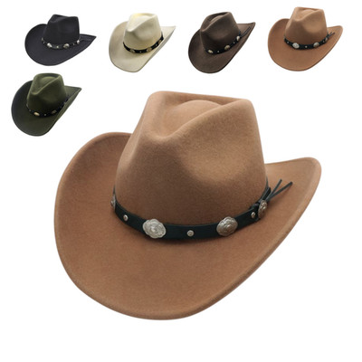 American Western Cowboy Hut - Herren 100% Wollfilz Classic Vintage Style Premium