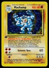 Pokemon Card - Machamp Base Set 1st Edition 8/102 Holo Holo Rare