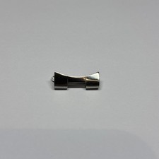 Rolex 557 Oyster pezzo terminale acciaio inox 19 mm originale autentico danneggiato