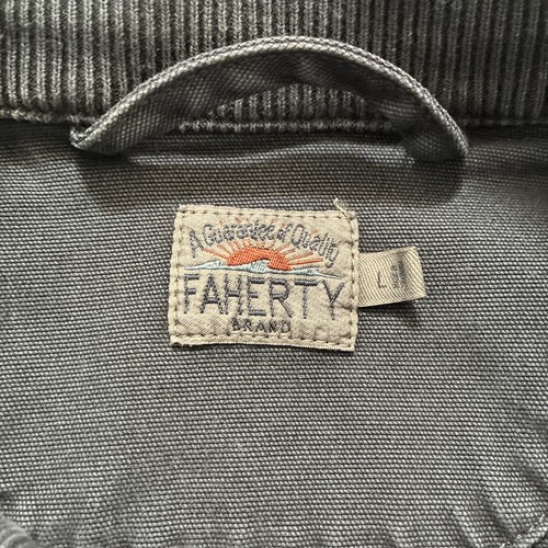 Faherty Tanker Terry Jacket Men Large Gray Graphite Full Zip Bomber Stretch - Picture 7 of 18