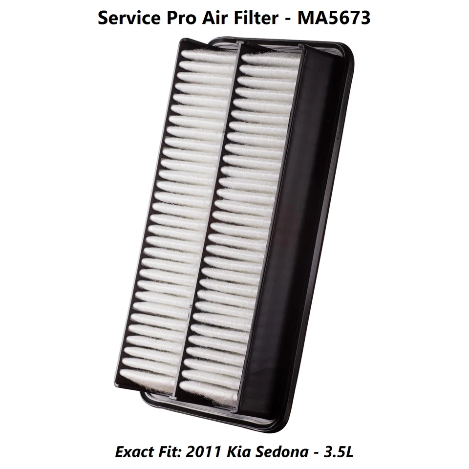 2011 Kia Sedona 3.5L Complete Air, Oil & Cabin Filter Kit (5W-30) Foto 4 de 4