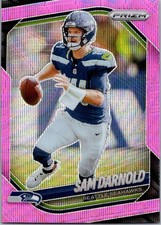 2025 SAM DARNOLD PANINI PRIZM NFL #269 PINK WAVE SP CARD SEATTLE SEAHAWKS SB