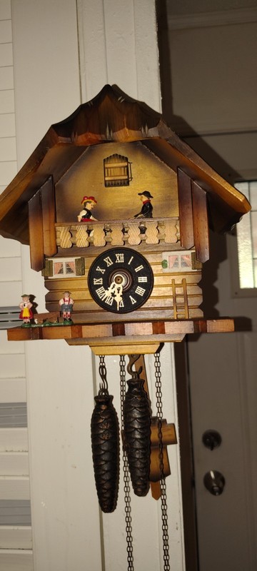 Unique Chalet Cuckoo Clock, See Saw