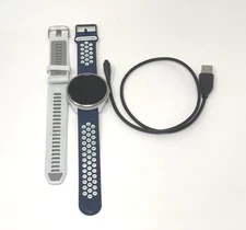 Garmin Forerunner 965 Titanium Bezel w/ Whitestone & Silicone Band GPS Very Good