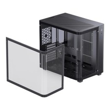 JONSBO TK-3 Black One-Piece Curved Glass ATX Mid Tower Pc Case