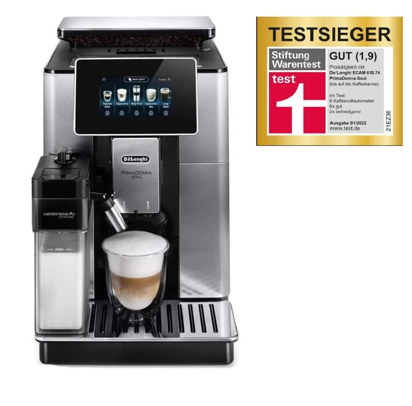 DE'LONGHI ECAM610.75.MB PrimaDonna Soul Kaffeevollautomat Milchaufschäumdüse