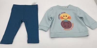 Peek Essentials Change Your Point of View Sweatshirt Leggings Set Smiley Face