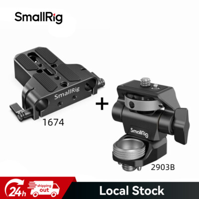 SmallRig Camera Baseplate w/ 15mm Rod Clamp  + Monitor Mount w/ARRI-Style Mount
