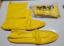 Servus A352 12" Rubber Booties Disposable Over Boot Shoe Cover LARGE ( PAIR )