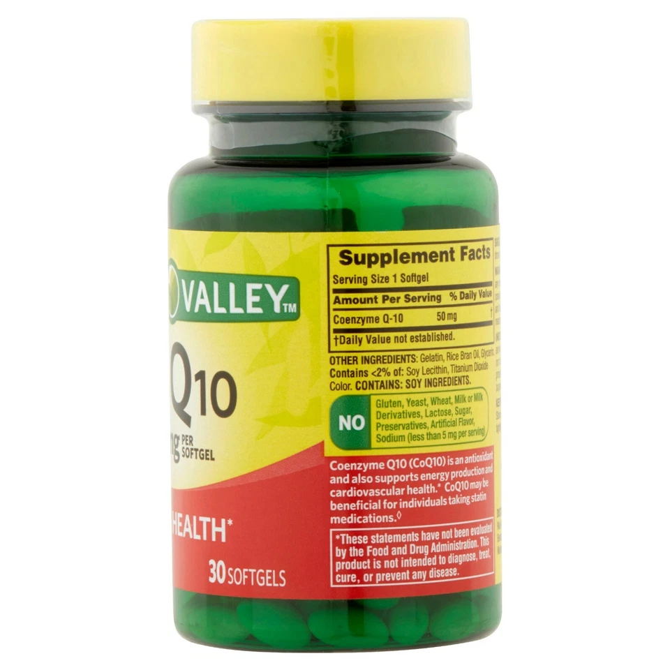 Spring Valley CoQ10 Softgels, 50 mg, 30 Count. - Image 4 of 4