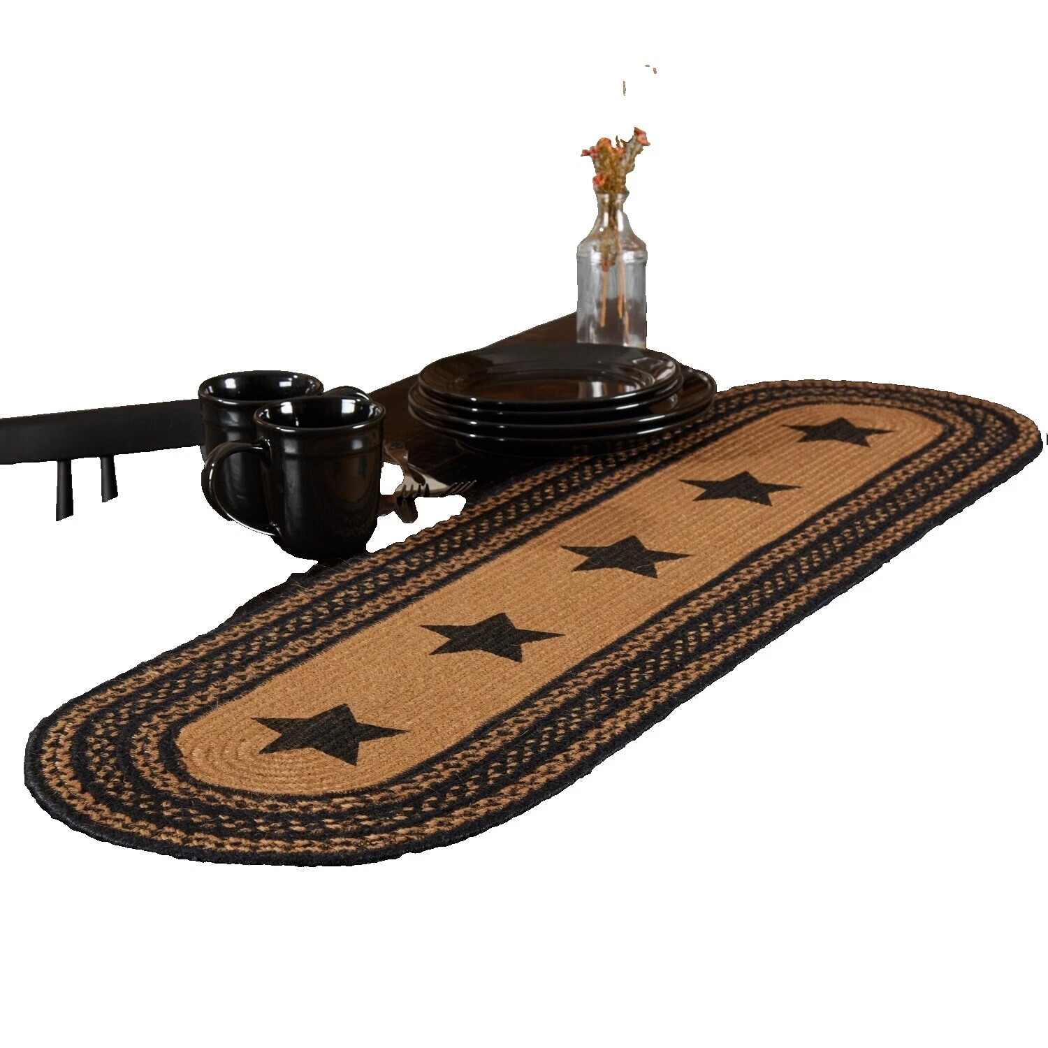 Alfombras de corredor contemporáneo a rayas de algodón