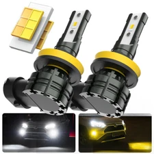 2X H11 H8 H16 LED Fog Light Bulbs Switchback for Nissan Frontier 2005-2023