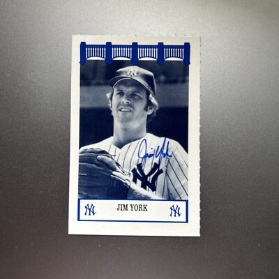JIM YORK WIZ RARE AUTOGRAPHED SIGNED AUTO BASEBALL CARD YANKEES | eBay JIM YORK WIZ RARE AUTOGRAPHED SIGNED AUTO BASEBALL CARD YANKEES | eBay