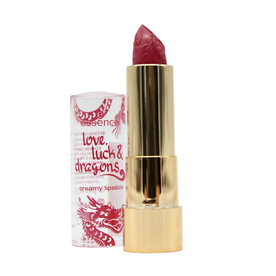 2x essence LOVE, LUCK & DRAGONS Creamy Lipstick 01 Energy Level Dragon-like 3,2g