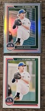 2022 Panini Stars & Stripes Longevity Foil # 55/80 & Base Card Carson Messina. 