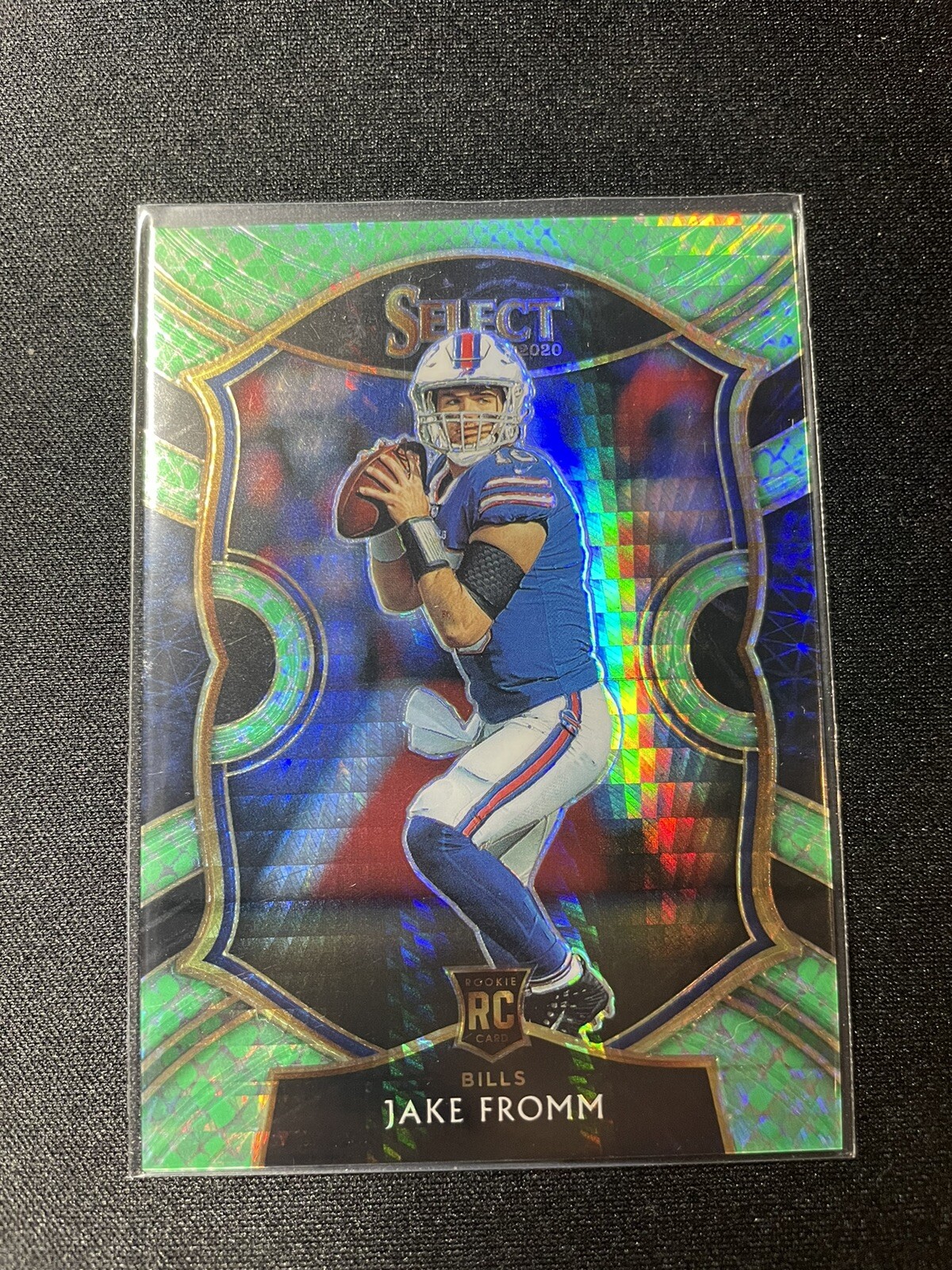 2020 Panini Select Jake Fromm RC Concourse Dragon Scale Prizm /67 Bills Georgia