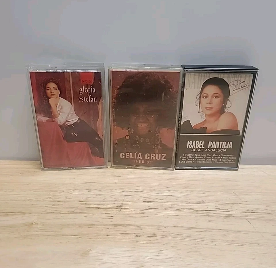 Celia Cruz, Isabel Pantoja, Gloria Stefan, Vintage Lot Of 3 Cassettes — 第 2/4 张图片