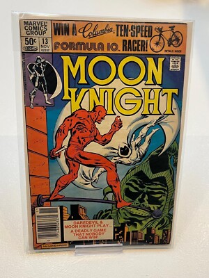 Moon Knight #13 (1981) First Battle versus Daredevil Marvel Comics 