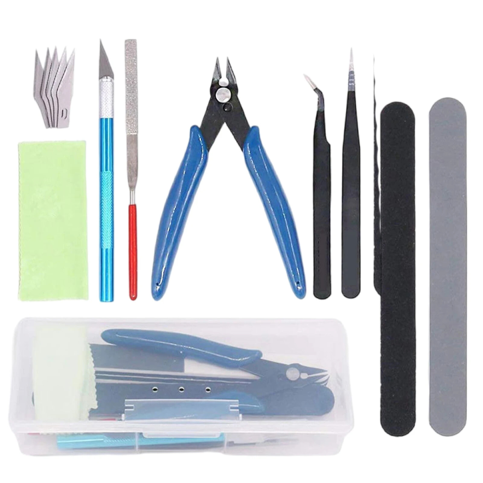 DIY Basic Tools Craft Kit Set for Car Model Building and Repairing 9Pcs /set