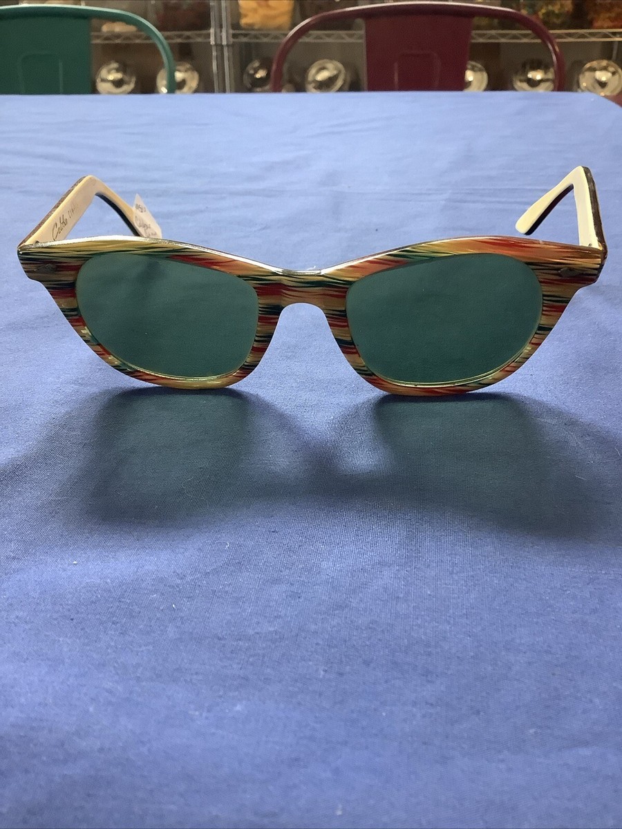 Vintage American Calobar C14 Cat Eye Sunglasses Saratoga