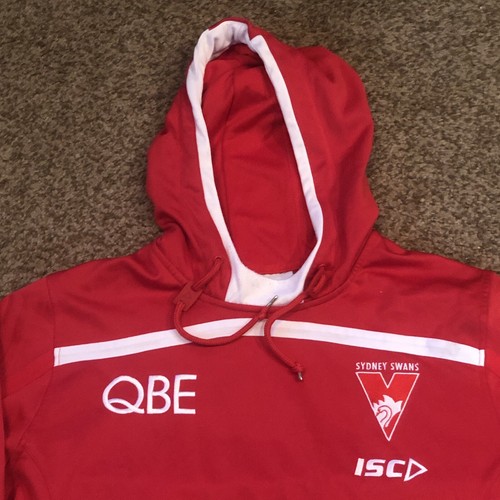 Sydney Swans Größe 2xl Herren AFL Hoodie 2016 ISC QBE rot Kapuzenpullover sehr guter Zustand - Bild 2 von 17