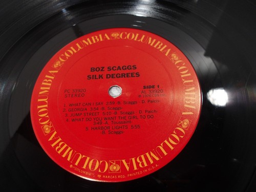 Boz Scaggs (Silk Degrees) Vinyl U.S. Gold Foil Stamped Lp NM See ALL 16 Pics - Picture 12 of 16
