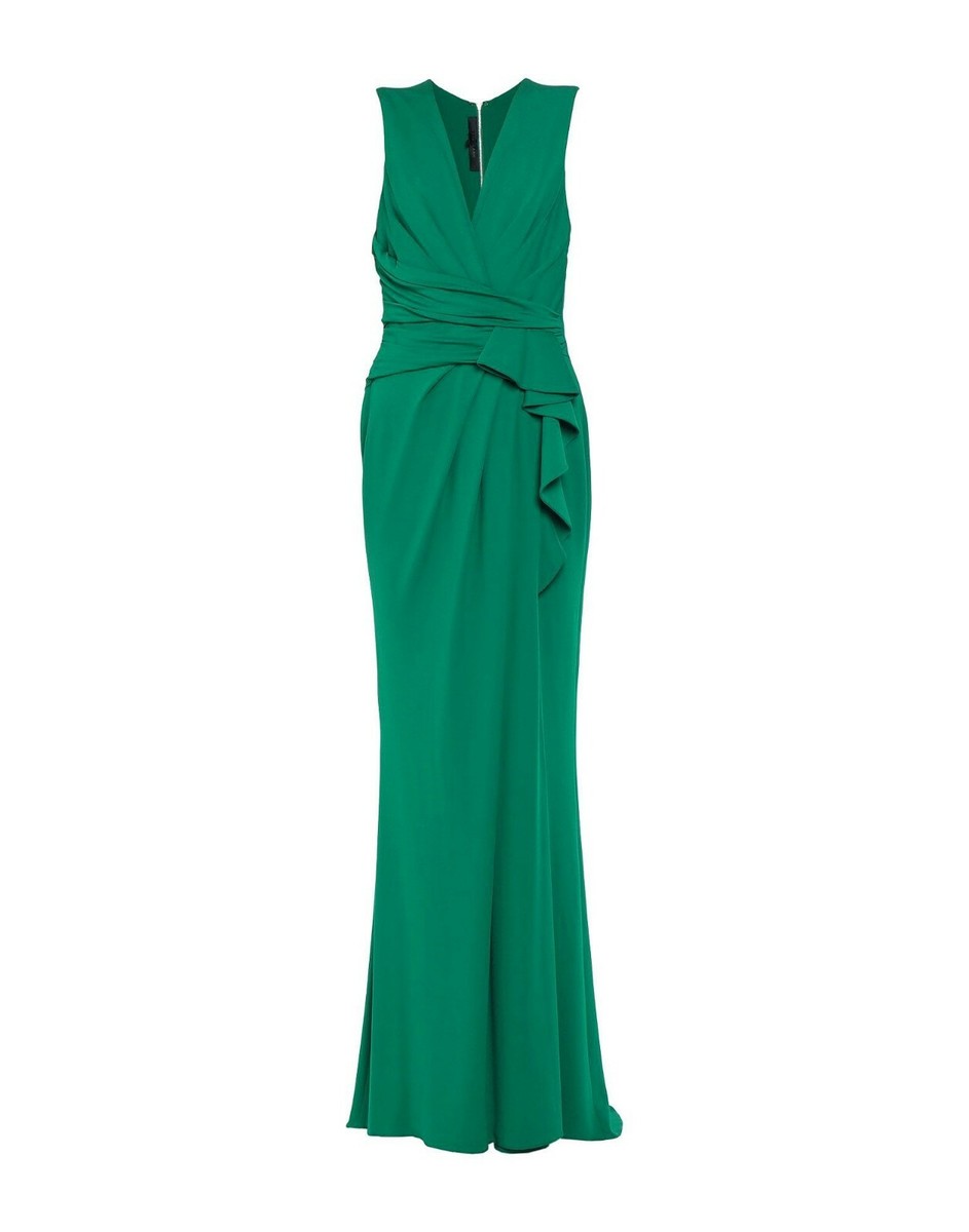 green emerald velvet dress Off-The-Shoulder Sequin Gown, Gradient Green / 6